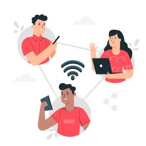 imagem com conceito de ligação interurbana utilizando o VoIP