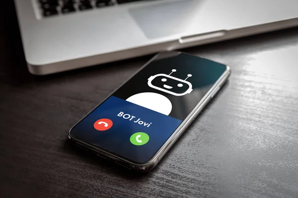 chamada de robô no celular como conceito de Robocall